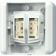 Jung - Bussystem-Tasterankopplung KNX Taster BA 8472.02 LED W 2f. Mittenstellung