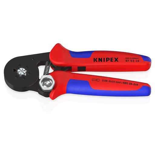Knipex - Presswerkzeug Kabelschuhe/Verbinder, Aderendhülsen, Schirmanschluss Crimpzange 97 53 14 SB f.Aderendh. 180mm
