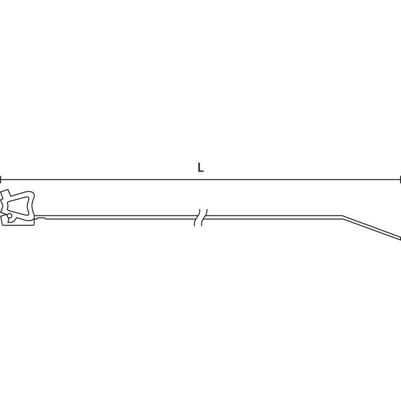 HellermannTyton - Kabelbinder Befestigungsbinder 111-01671(500) schwarz − 500 Stück
