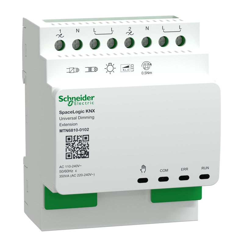 Schneider Electric - Bussystem-Dimmaktor Erweiterung Dimmer MTN6810-0102 SpaceLogic KNX