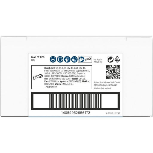 Bosch - Blatt für Oszillierer PRO MAII 52 APB Klinge für 2608669138 Multifunktionswerkze