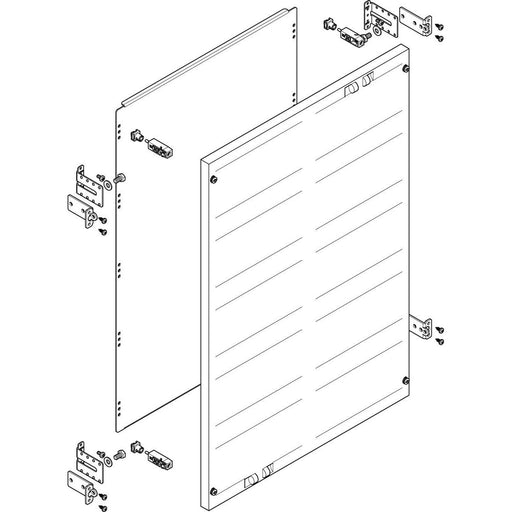 ABN - Verteilerfeld für Installationsverteiler ESPRO-Modul MF2560 flach BxH:500x750mm