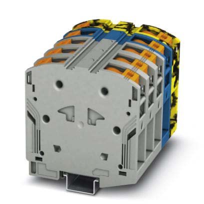 Phoenix Contact - Durchgangs-Reihenklemme Hochstromklemme PTPOWER 50-3L/N/FE 10-70qmm,gr/bl/swge − 2 Stück