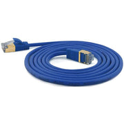 Wantec - Patchkabel Kupfer SSTP-Patchkabel Cat.6A bl 7131 bl 1,0m 1,0m Steck. 4mm