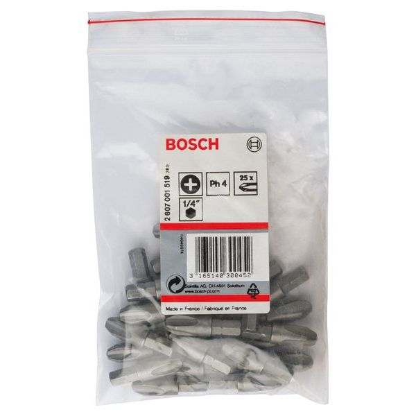 Bosch - Bit Schrauberbit Extra-Hart PH 2607001519 4, 32 mm, 25er-Pack