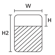 HellermannTyton - Kabelmarkierungssystem Etiketten selbstlamin. 596-00124(1500) weiß/transparent − 1500 Stück