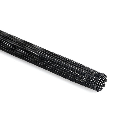 HellermannTyton - Hohlgeflechtschlauch Geflechtschlauch HEGPA6616-PA66-BK schwarz − 50 Meter