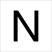 RZB - Beschriftung Buchstaben/Zahlen Buchstabe "N" 99220.003.N 40mm