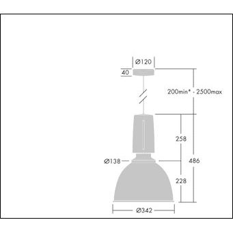 Thorn - Pendelleuchte LED - Pendelleuchte GLAC2L LED #96632452 4000K
