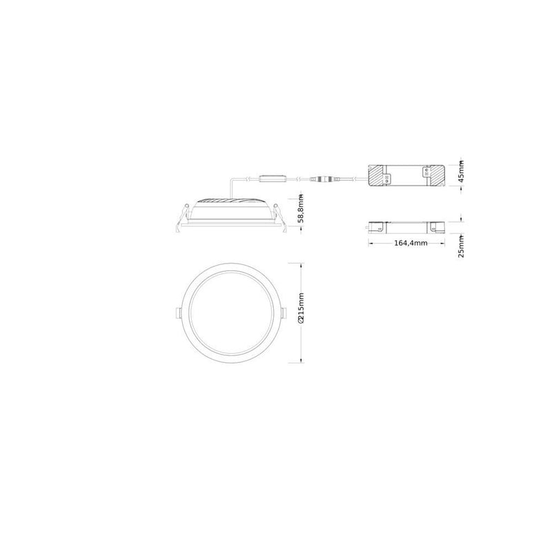 Ledvance - Downlight/Strahler/Flutlicht LED-Downlight DLCTDAD200P30WMSOP 940, DALI