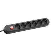 Bachmann - Mehrfachsteckdose Tischsteckdose 6f. 381.150K 1,50m sw