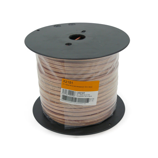 Televes - Lautsprecherleitung LS-Kabel 2x1,5 mm LS215T 100m Spule,transp. − 100 Meter