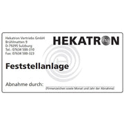 Hekatron Vertriebs - Warn-/Hinweisschild Abnahmeschild FSA 3740888