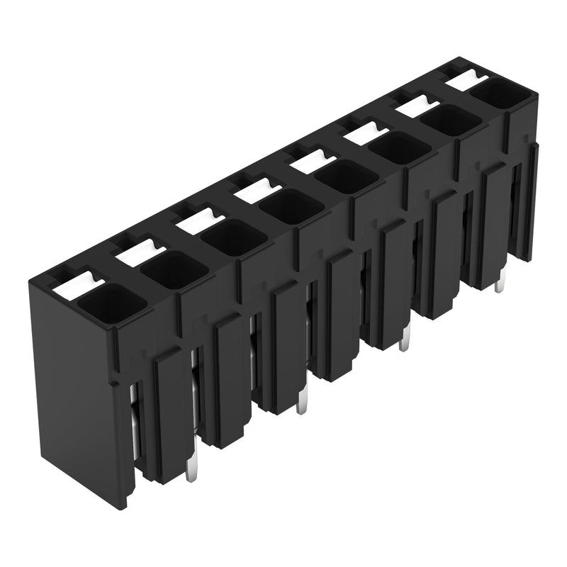 WAGO - Leiterplattenklemme THR-Leiterplattenklemme 2086-3128 Drücker,1,5mm²,sw − 84 Stück