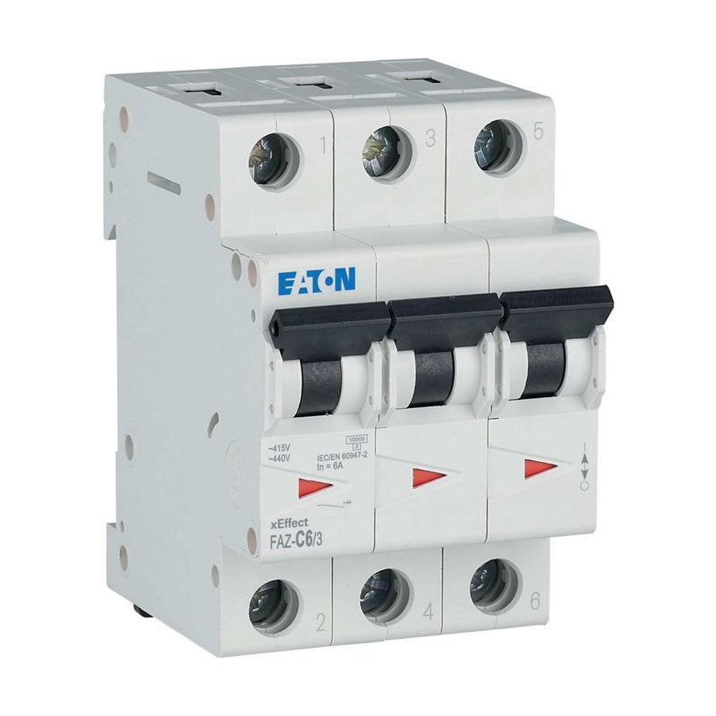 Eaton - Leitungsschutzschalter FAZ-C6/3 C 6A, 3p