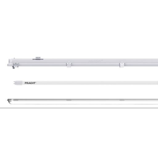 Pracht - Decken-/Wandleuchte LED-Feuchtraumleuchten-Set LUNARETROSET#5212205 1,5m, inkl Tube
