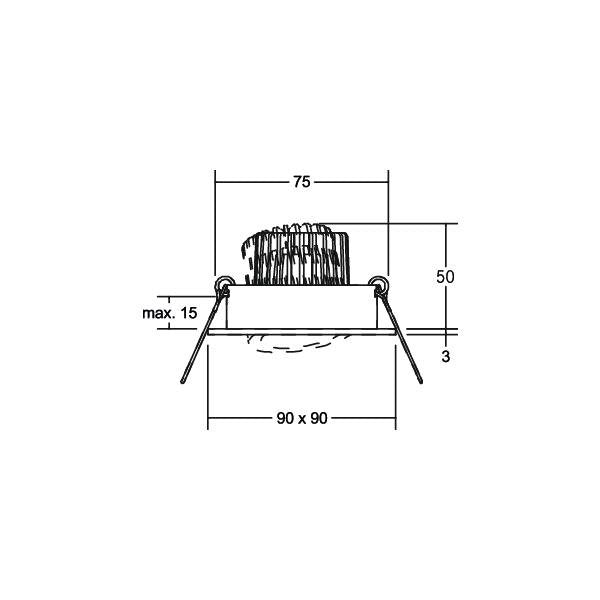 Brumberg Leuchten - Downlight/Strahler/Flutlicht LED-Einbaustrahler 230V 39310253