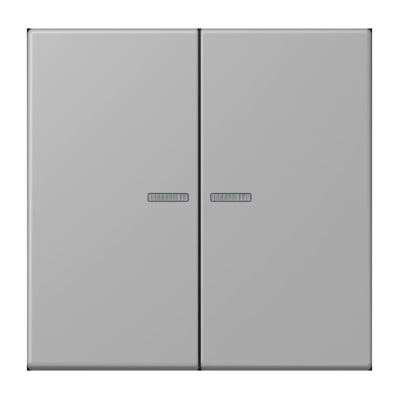 Jung - Abdeckung/Bedienelement für Installationsschalterprogramme Wippe mit Lichtleiter LC 102 KO5 204 gris moyen
