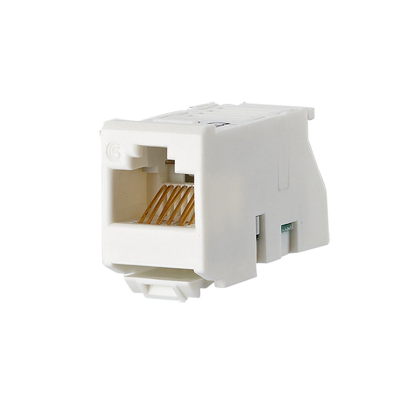 Metz Connect - Modularer Steckverbinder UAE modul Cat.5e 130908-I-B1 weiß − 12 Stück