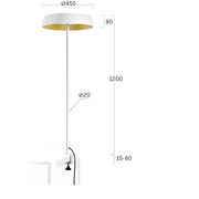 Lightnet - Tischleuchte LED-Tischleuchte MT1AWX-830M-D450-TGA 3000K, weiß