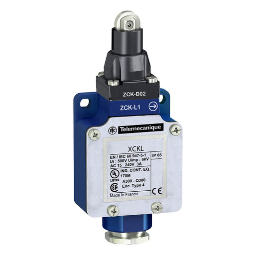 Telemechanique Sensors - Einzelpositionsschalter Positionsschalter XCKL102 IP66 ÖS m.Rollenst