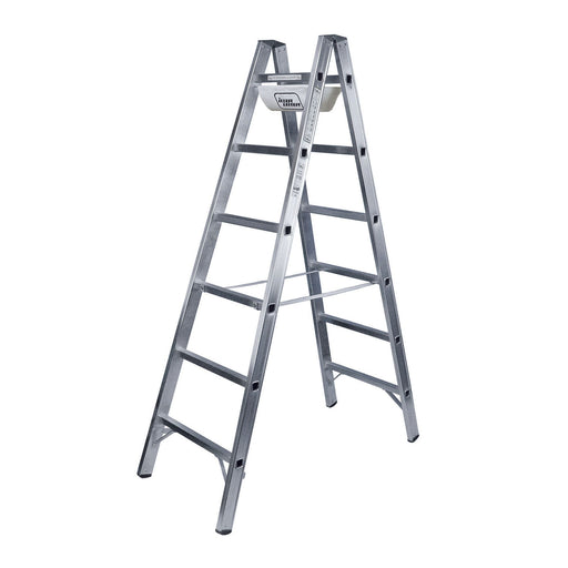 ILLER-LEITER - Sprossenleiter Alu-Sprossenstehleiter 6105 2x5 Sprossen