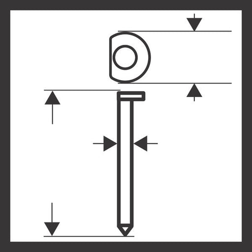 Bosch - Zubehör und Werkzeuge für Druckluft DA Senkkopf-Stift, SK64-34 2608200524 63G 1,8mm 63mm