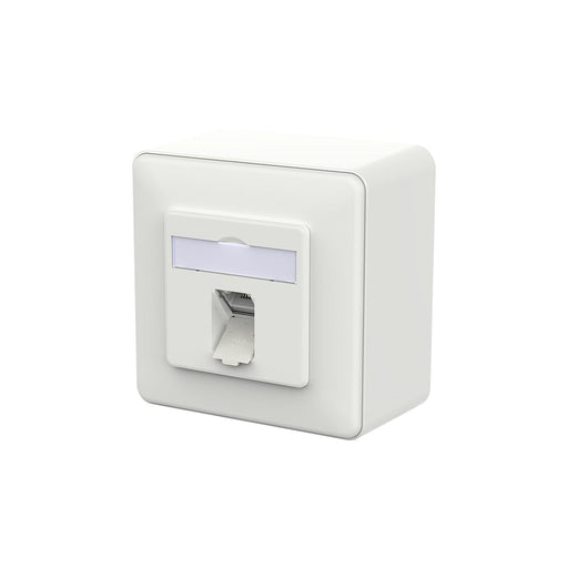 Metz Connect - Kommunikationsanschlussdose Kupfer RJ45 Anschlussdose LSA++ 130E370027-I verkehrsweiß − 10 Stück