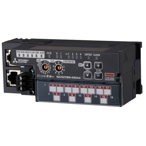 Mitsubishi Electric - SPS-Analoges Ein-/Ausgangs-Modul SPS CC-Link IE Field E/A NZ2GF2BN-60DA4 Modul − 1 Stück