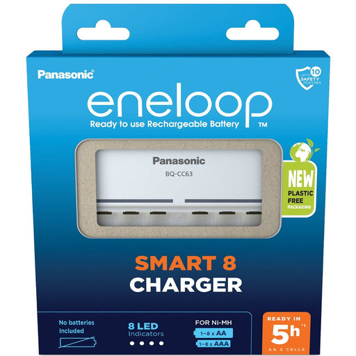 Hückmann - Universal-Ladegerät Ladegerät BQ-CC63 eneloop BQ-CC63E unbestückt