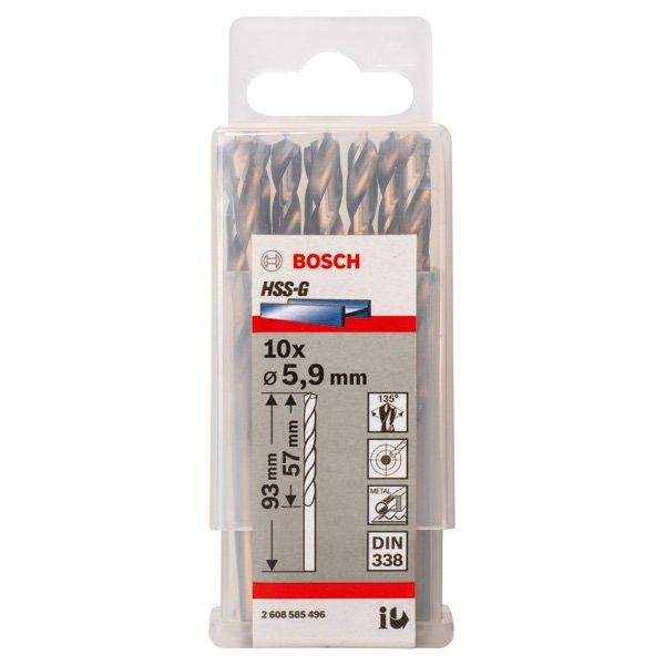 Bosch - Bohrer PRO Metal HSS-G 2608585496 Spiralbohrer 5,9 x