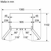 Siemens - Kühl-/Gefrierkombination MultiDoorKühl/Gefrierkombi KF96DAXEA