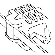 HellermannTyton - Kabelbinder Befestigungsbinder T50ROSEC24-MC5-BK-D1 − 500 Stück