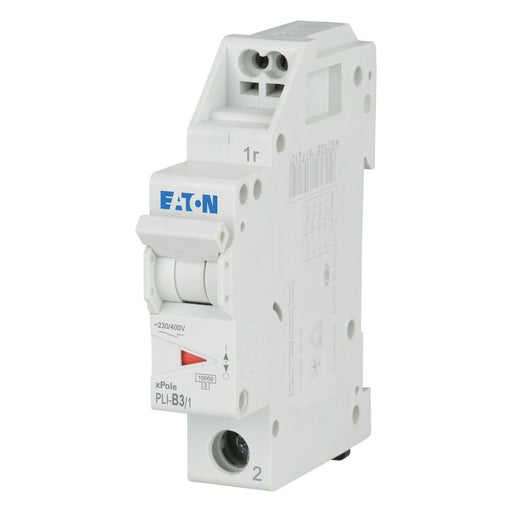 Eaton - Leitungsschutzschalter PLI-B3/1 3 A, 1p,Steckkl. B − 12 Stück