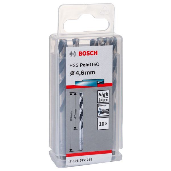Bosch - Bohrer Metallspiralbohrer HSS 2608577214 PointTeQ DIN 338 4,6