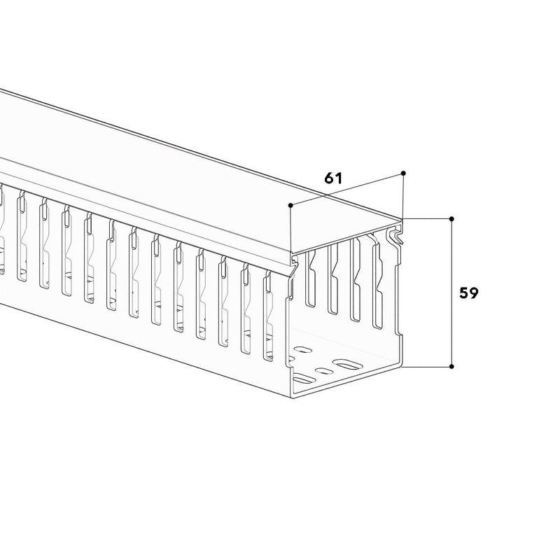 GGK - Verdrahtungskanal N1689 − 2 Meter