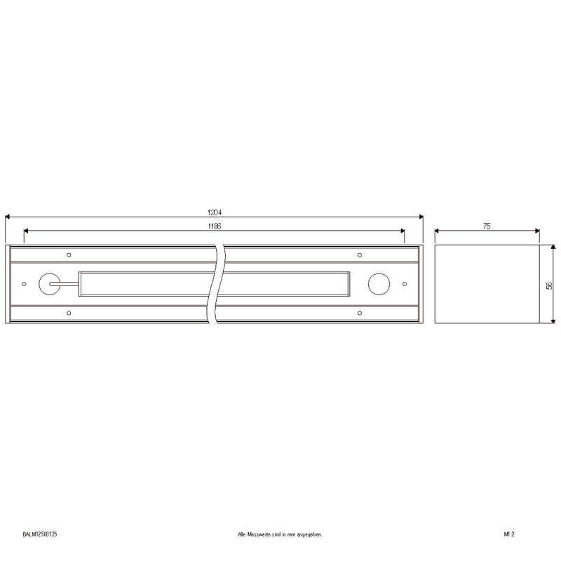 EVN Lichttechnik - Decken-/Wandleuchte LED-Anbauleuchte BALM12500125 3000/4000/5700K ws