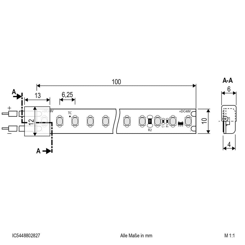 EVN Lichttechnik - Lichtschlauch/-band LED-Stripe IP54 5m IC5448802827 2700K