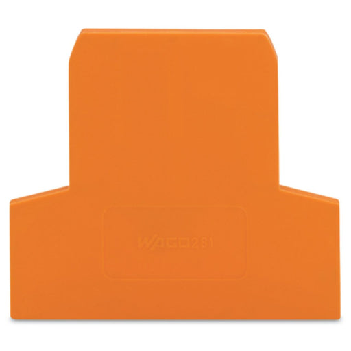 WAGO - Abschluss- und Zwischenplatte für Reihenklemme Abschlußplatte 281-309 2,5mm orange