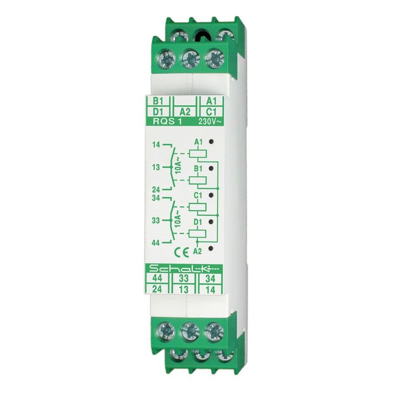 Schalk - Schaltrelais Vierfachrelais RQS 1 (230V AC) 4S 10A