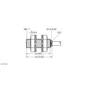 Turck - Induktiver Näherungsschalter Sensor BI2-EG08K-AN6X induktiv