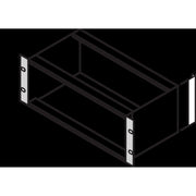 Schroff - Komponente für den Ausbau (Schaltschrank) X-19" Winkel 24560198 (VE2) mit Grifflöcher 3HE