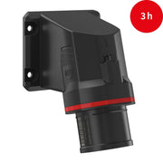 Walther Werke - CEE-Gerätestecker (IEC 60309) CEE NEO Anbaugerätestecker FW711403CC 16A 4P 3h IP54 − 5 Stück