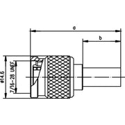 Telegärtner - Koax-Steckverbinder TNC-Stecker 100023745 StandardG1, YR23092 − 5 Stück