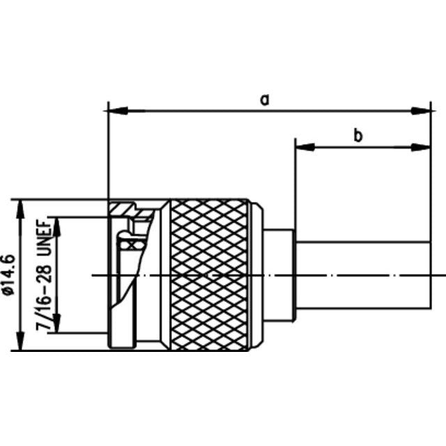 Telegärtner - Koax-Steckverbinder TNC-Stecker 100023745 StandardG1, YR23092 − 5 Stück
