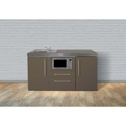 Stengel - Mini-Küche Miniküche Premiumline MPMMM160KSMWKSrBl2S Mokka metallic