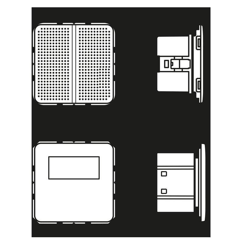 Jung - Radio Smart DAB+ Digitalradio DAB CD1 WW Display,SetMono,1LS