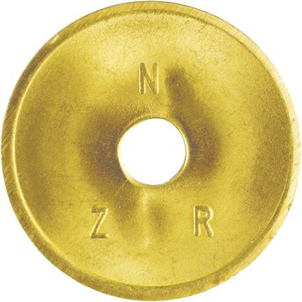 NZR - Wertmarke für Münzautomat Standardwertmarke WM messing #2020 D=26mm Stärke 1,6mm