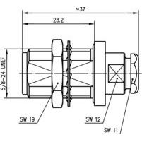 Telegärtner - Koax-Steckverbinder N-Kabeleinbaubuchse 50Ohm 100024079 TA, G8(RD-316)