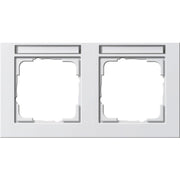 Gira - Abdeckrahmen 2f rws/matt 109222 waagerecht, bruchsi